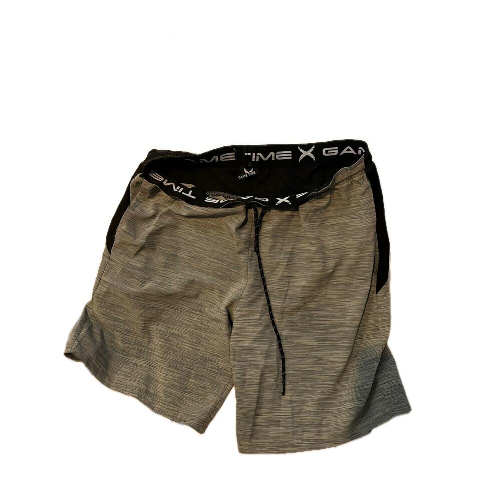 Gametime Gray Black Athletic Shorts Mens Small